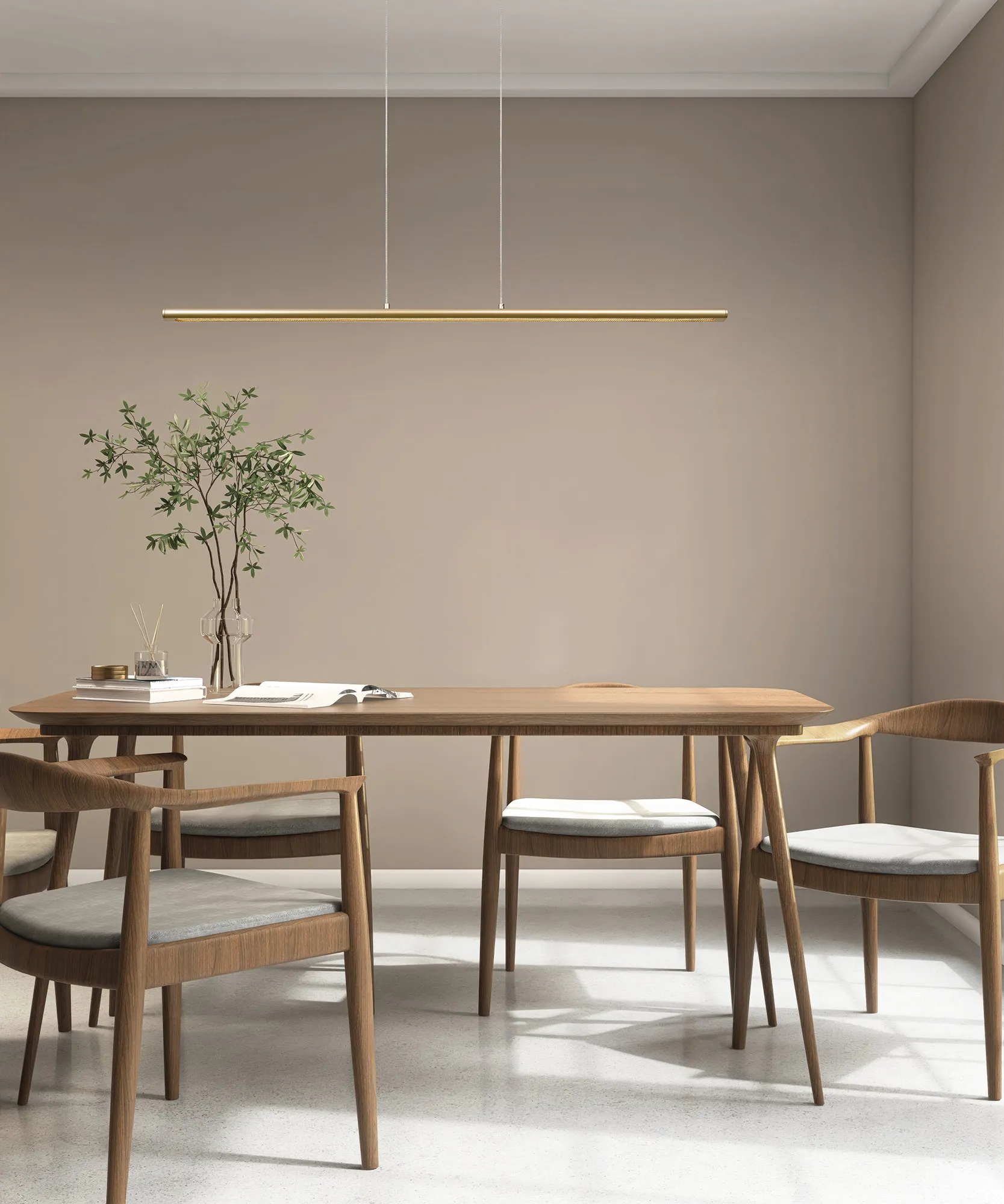 Lineal Painted Gold Ceiling Lights Mantra Linear Fittings